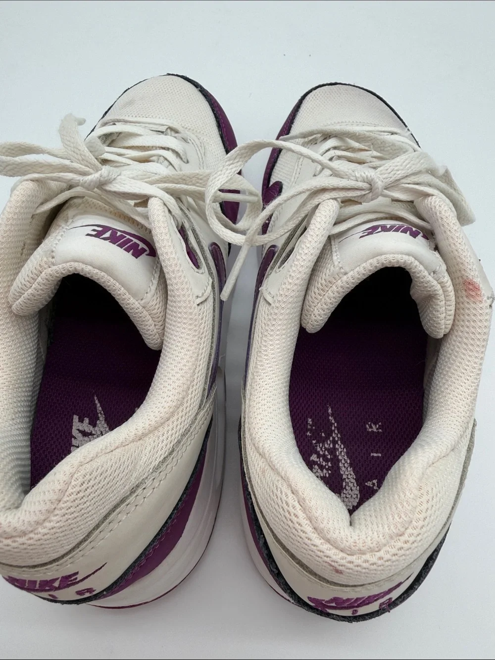Nike Air Max 1 GS 'White Viotech' Youth Size 6